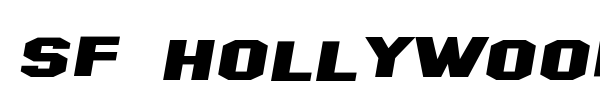 SF Hollywood Hills font preview